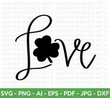 Love SVG, St. Patrick's Day SVG
