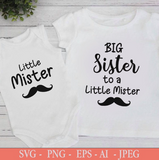 Big Sister and Big Sister To A Little Mister SVG