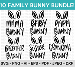 Family Bunny SVG Bundle