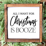 All I Want For Christmas Is Booze SVG