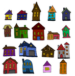 Houses Clipart Set