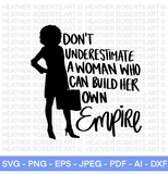 Black Woman Building Her Own Empire SVG