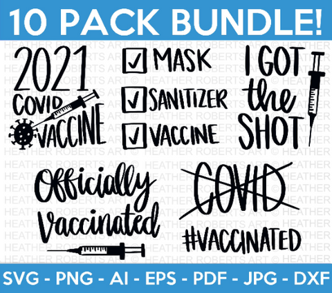 Vaccinated SVG Bundle