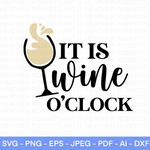 It’s Wine O’clock SVG
