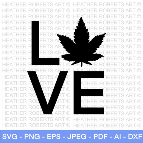 Love Weed SVG