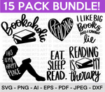 Book Reading SVG Bundle