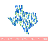 Texas Bluebonnets SVG