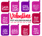 Valentine Pot Holder SVG Bundle