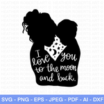 Mother and Son - I Love You to The Moon and Back SVG