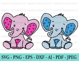 Baby Elephant SVG